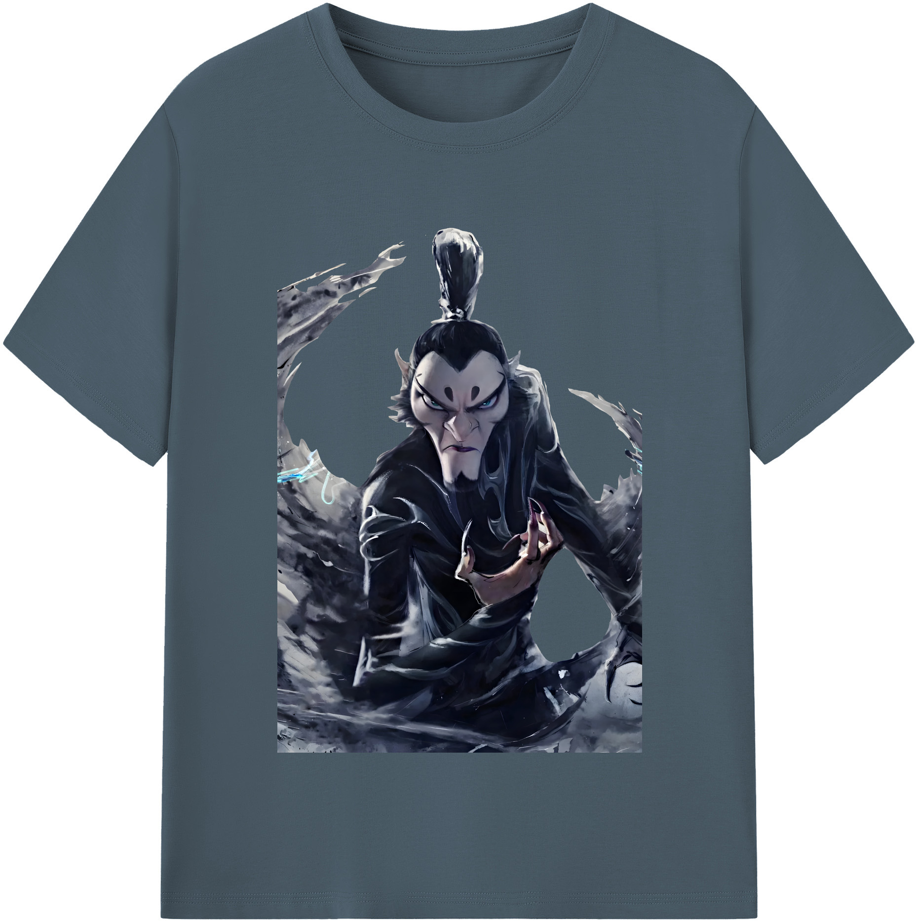 （画像用） Ne Zha 2 ナタ 魔童の大暴れ 綿100％半袖Tシャツ（フロントプリント）
